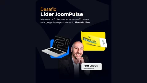 Capa do artigo sobre o Desafio Líder JoomPulse com Igor Lopes, prêmios e destaque para Mercado Livre.
