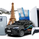 Todos os prêmios do Programa de Parceiros JoomPulse com destaque para o Fiat Pulse com logo da JoomPulse ao centro