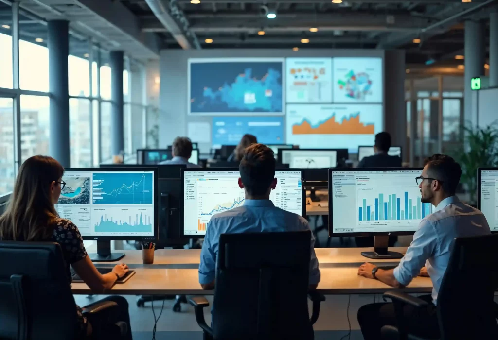 Equipe analisa desempenho e concorrência no monitor de vendedores JoomPulse