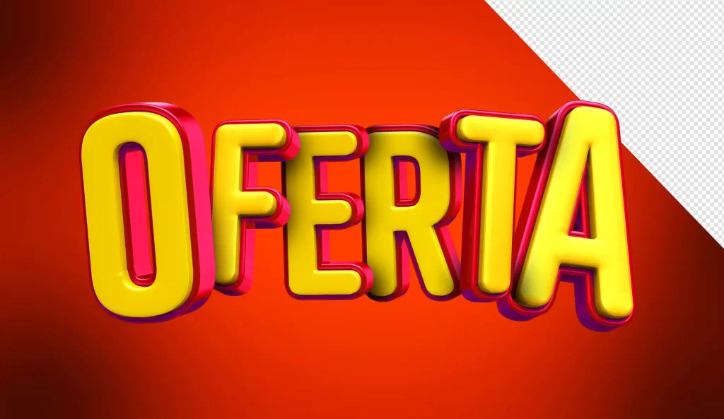 Palavra oferta destacada em ilustração representando promoções e estratégias de preço no e-commerce