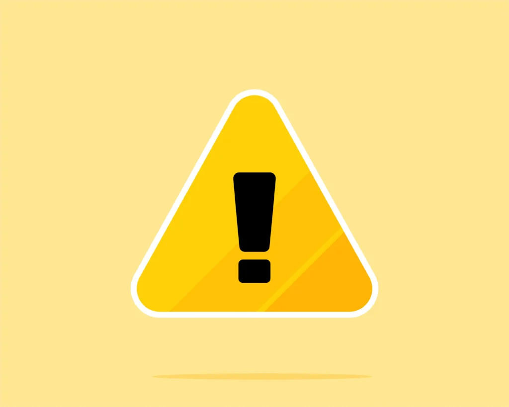 Ícone de alerta com exclamação, representando a importância de chamar atenção no e-commerce para aumentar vendas