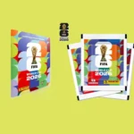 Álbum ilustrado oficial e pacotes de cromos Panini da FIFA World Cup 2026, representando a oportunidade de vender produtos do álbum de figurinhas da Copa 2026 no Mercado Livre
