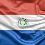 Bandeira do Paraguai representando compras no Paraguai e a entrega de produtos ao Brasil
