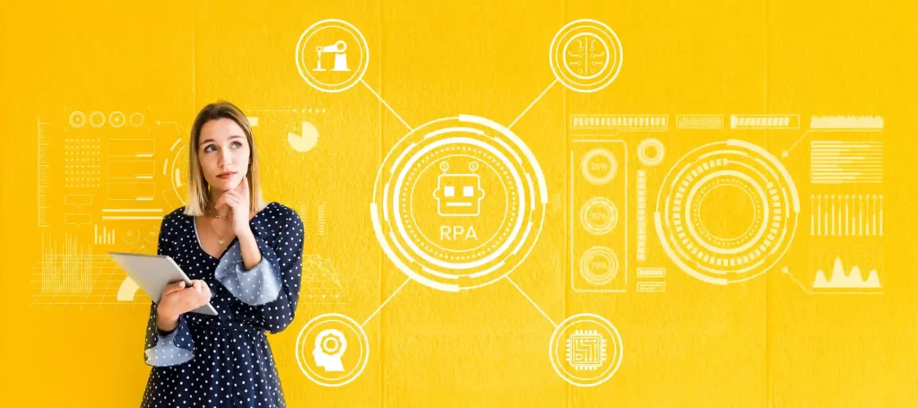 Profissional utilizando sistema com inteligência artificial para sellers para automatizar processos e apoiar a tomada de decisões no ecommerce