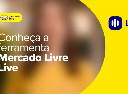Divulgação do Mercado Livre Live com nome e identidade visual da ferramenta